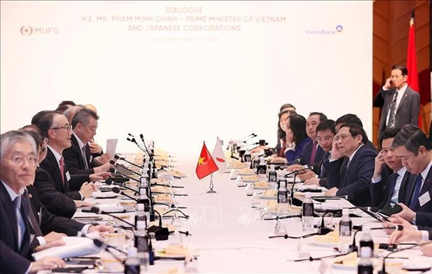 PM talks with Japanese corporations about green transition