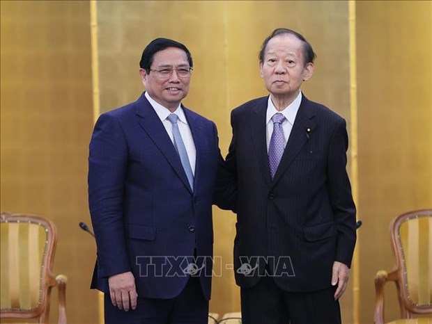 PM receives leaders of Japan-Vietnam Parliamentary Friendship Alliance