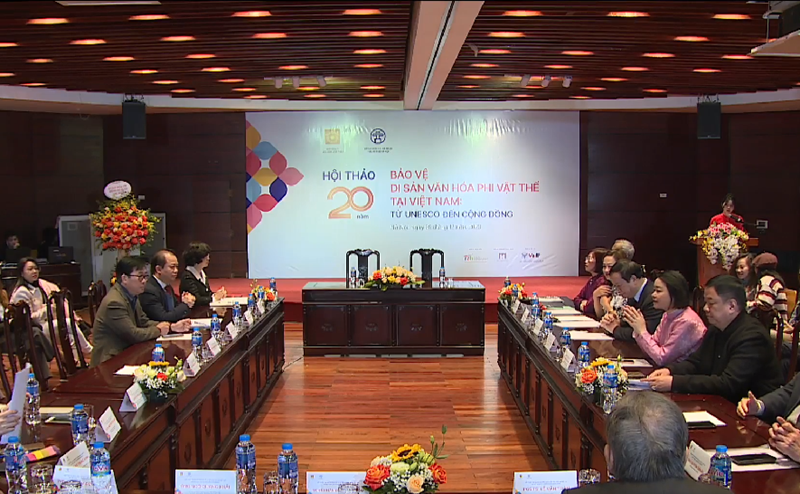 Safeguarding of precious intangible cultural heritages discussed at a workshop in Hanoi