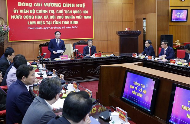 NA chairman pays working visit to Thai Binh province