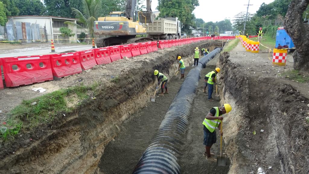 Land and maritime project enhances climate resilience of road network and wharves in Solomon Islands