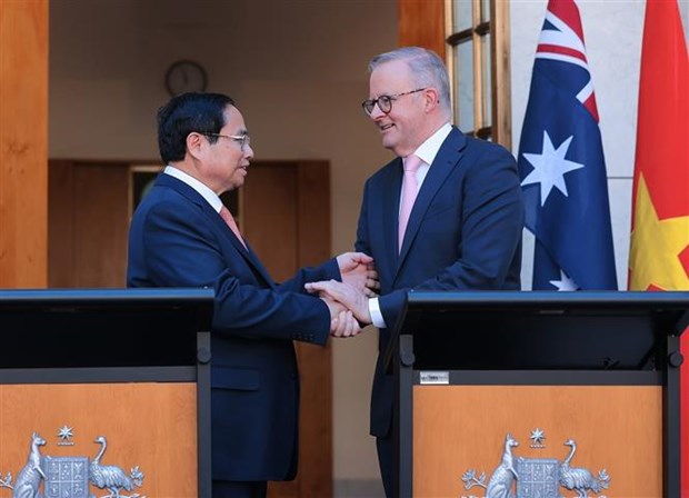 Vietnamese, Australian PMs announce elevation of ties to comprehensive strategic partnership