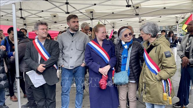 OV, French citizens rally in support of Tran To Nga’s Agent Orange lawsuit