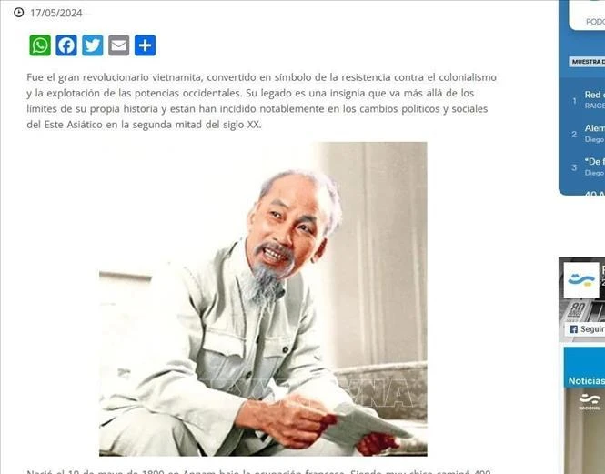 Argentine press praises President Ho Chi Minh s revolutionary career
