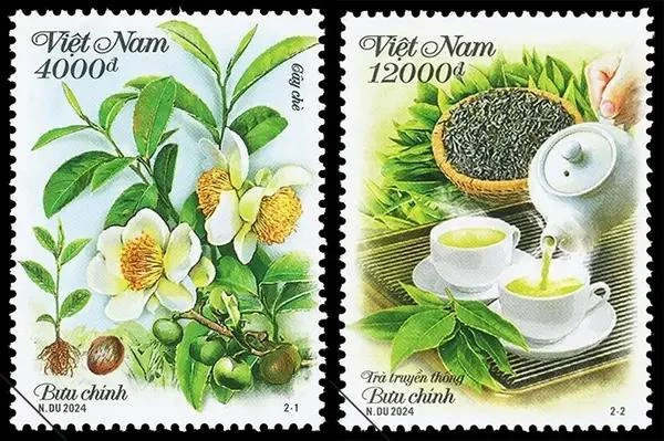 Postage stamp collection on Vietnamese tea plant released