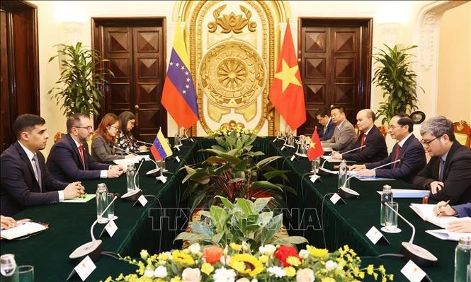 Vietnamese FM holds talks with Venezuelan counterpart