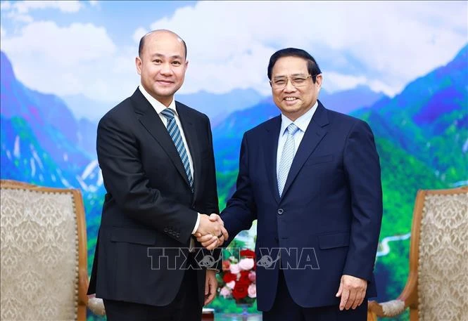 PM receives mass movement official of Cambodian People s Party