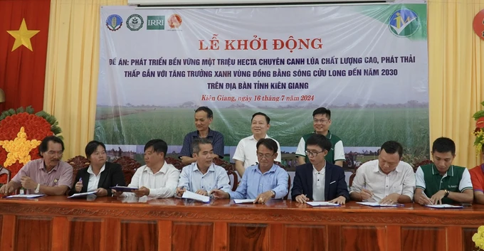Kien Giang launches 1 million hectares of specialized rice cultivation with high quality and low emissions