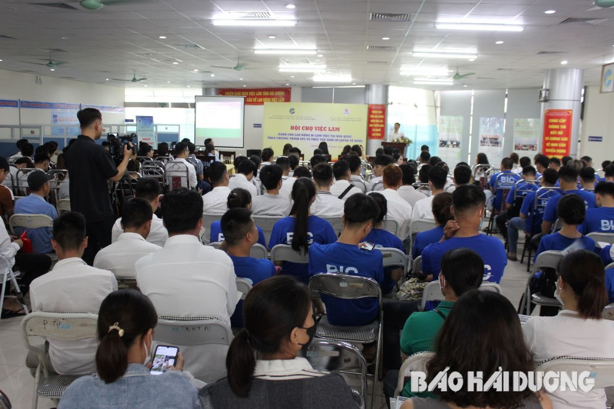 Hai Duong organizes job fair for workers returning from RoK and Japan