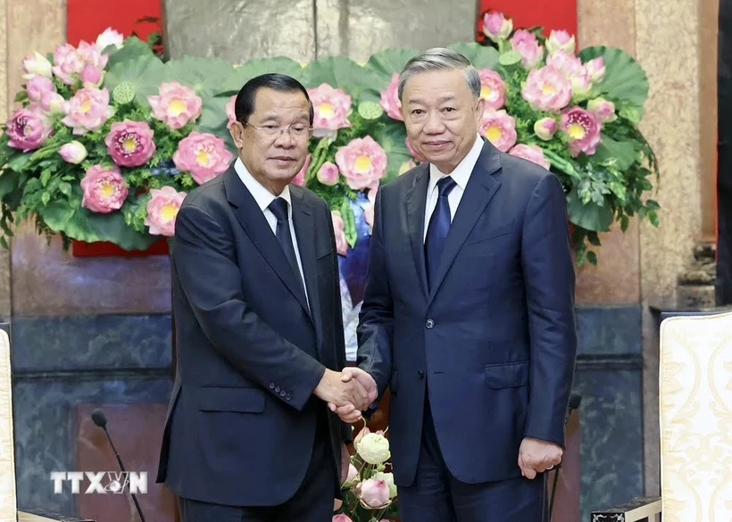 President of Cambodian People’s Party congratulates Party General Secretary, State President To Lam