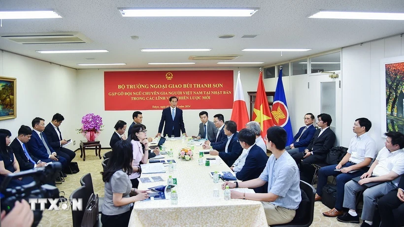 Foreign Minister meets overseas Vietnamese intellectuals in Japan