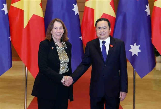 Top legislator holds talks with Australia Senate President