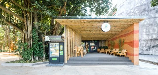 Cafe and architectural space inside Vietnam Museum of Ethnology receives two int l architecture awards