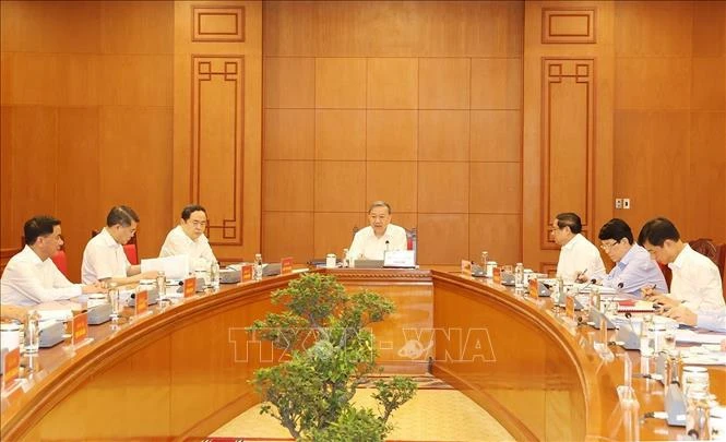 Top leader chairs meeting of personnel sub-committee of 14th Nation Party Congress