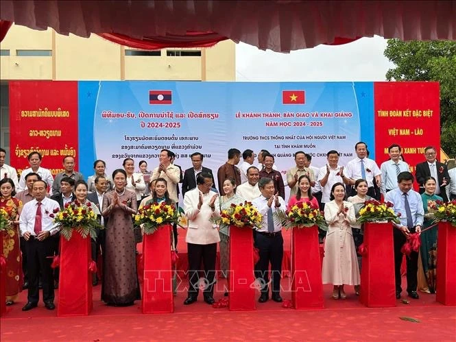Vietnamese-funded secondary school inaugurated in Laos