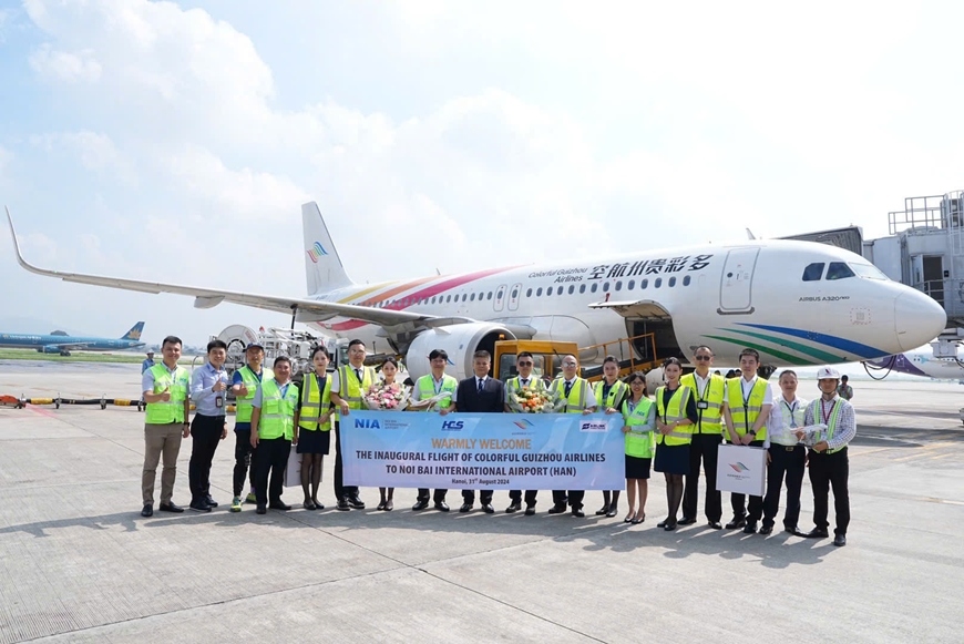 New air route from China’s Guiyang to Hanoi launched