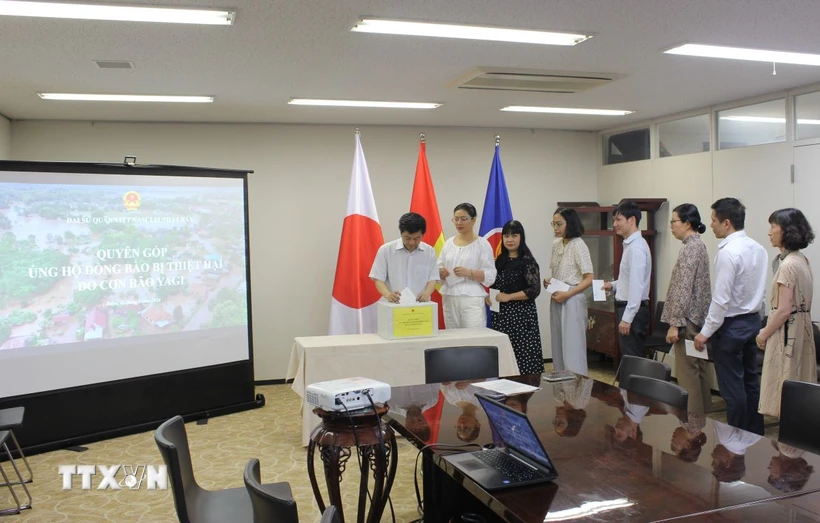 Overseas Vietnamese in Japan support people affected by Typhoon Yagi