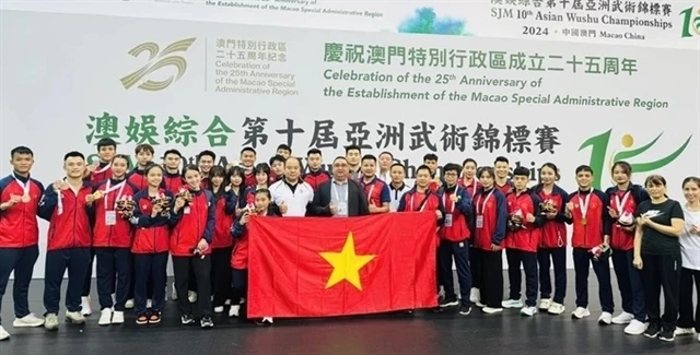 Vietnamese team ranks fourth at 2024 Asian Wushu Championships