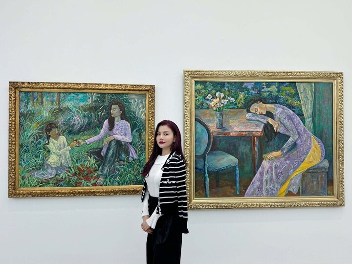 Vietnamese artist’s paintings displayed at exhibition in London