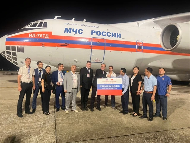 Russian humanitarian aid arrives in Vietnam