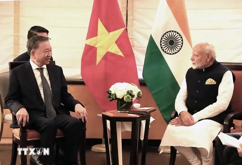 Vietnamese top leader meets Indian PM in New York