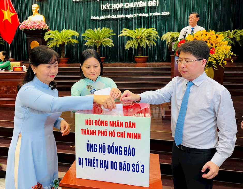Ho Chi Minh City Over VND240 billion raised to support northern provinces affected by Typhoon No 3