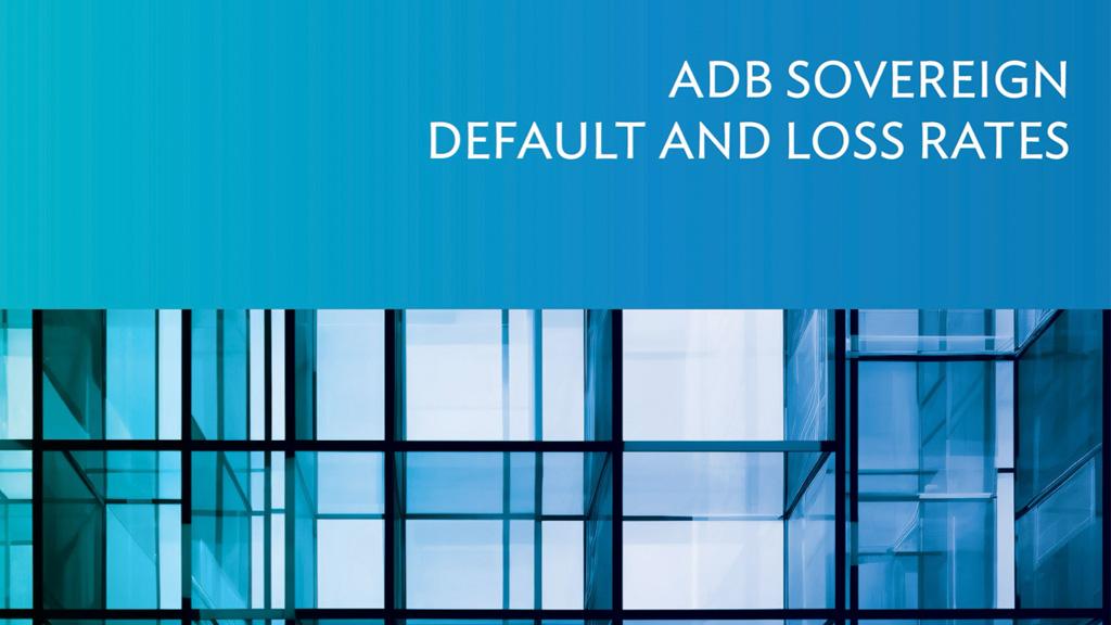 ADB publishes sovereign default and loss rates, demonstrating low credit risk in sovereign operations