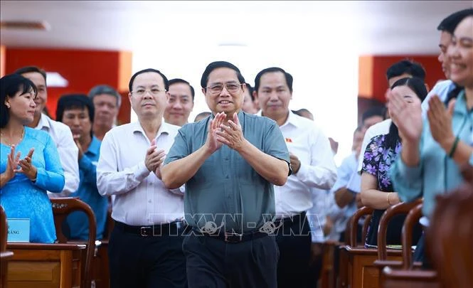 Prime Minister Pham Minh Chinh meets with voters in Can Tho city