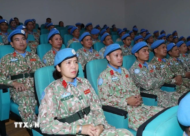 Vietnamese peacekeepers hailed back home
