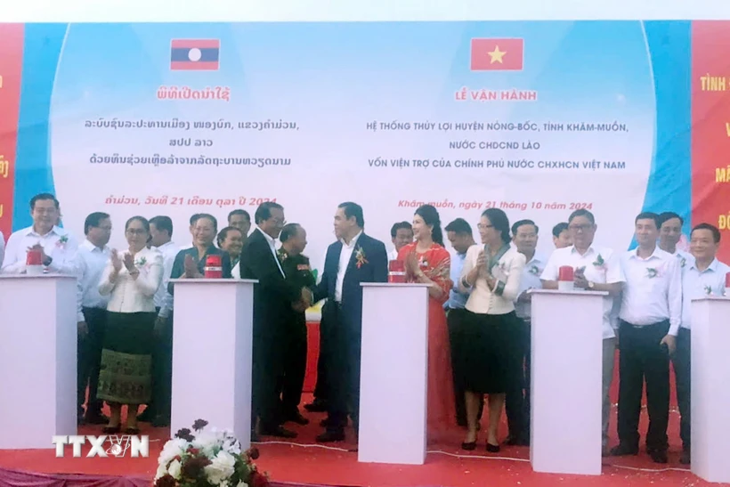 Vietnamese-funded irrigation system put into operation in Lao district