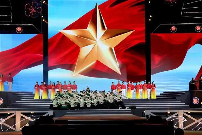 Party chief attends live TV programme marking 70 years of regrouping to the North