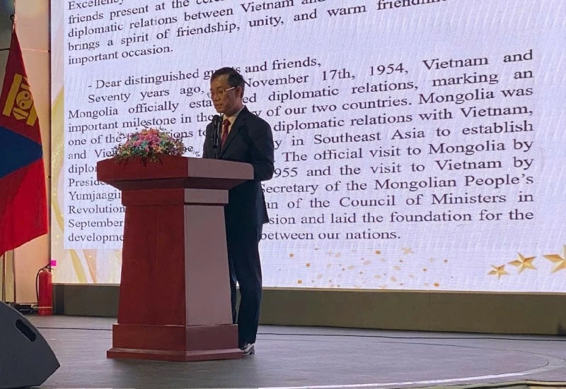 Vietnamese Embassy in Mongolia celebrates 70th anniversary of diplomatic relations