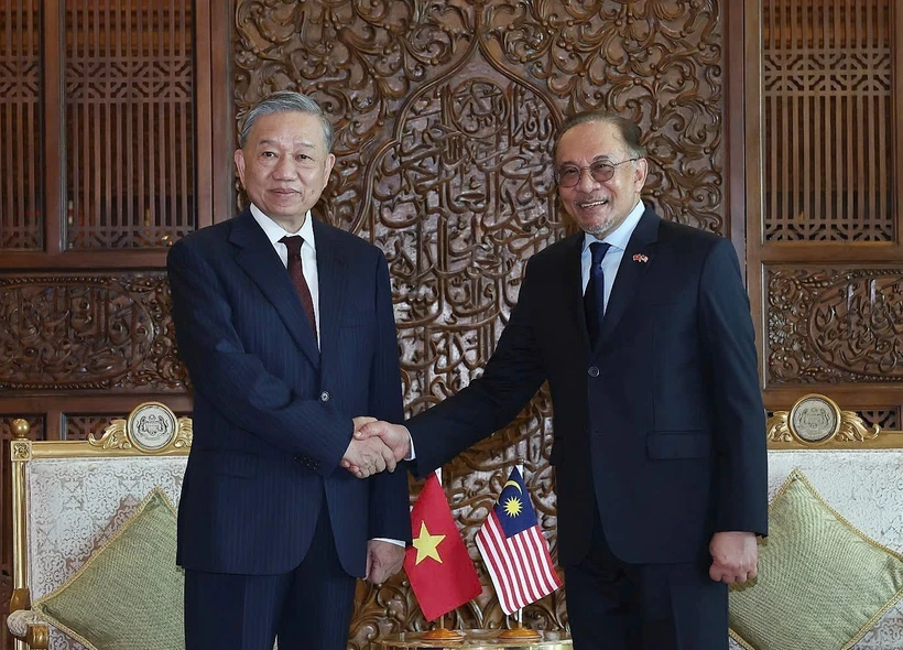 Vietnamese Party leader holds talks with Malaysian PM
