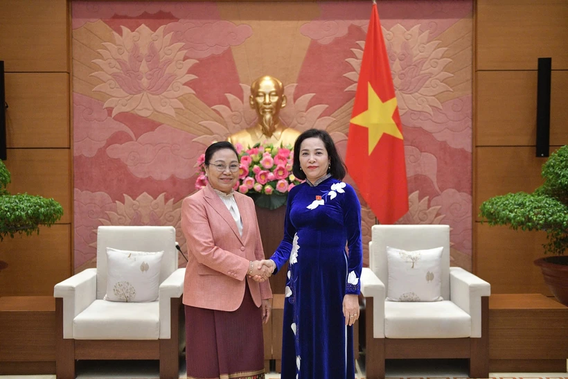 Vice NA Chairwoman receives Lao Ambassador
