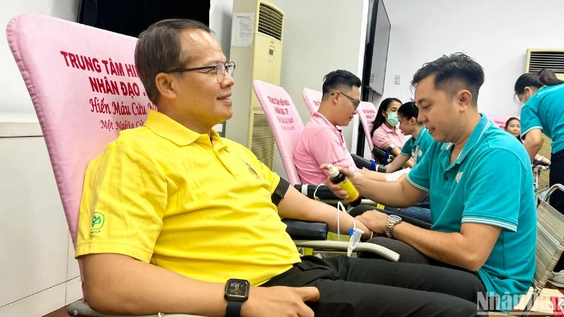 Thai people engages in humanitarian blood donation in Ho Chi Minh City