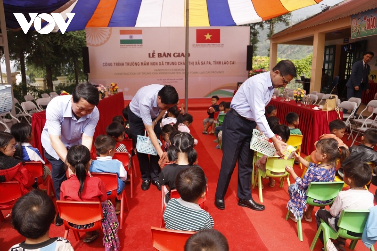 Une école maternelle d’amitié Vietnam - Inde voit le jour à Sa Pa
