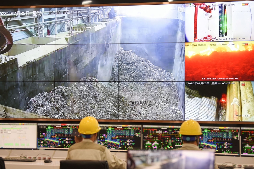 L’usine d incinération avec récupération d énergie de Soc Son raccordée au réseau national