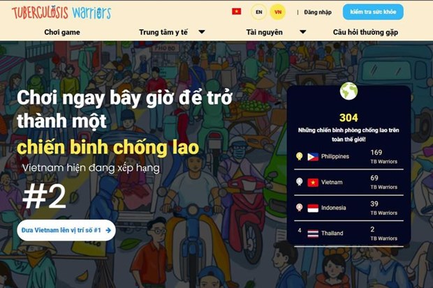 Lancement du jeu interactif «Guerrier contre la tuberculose»