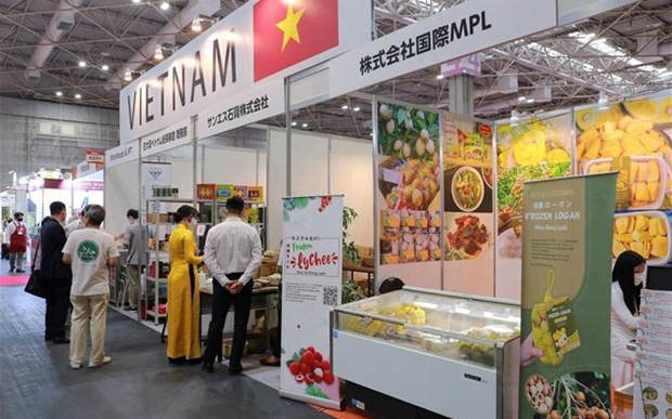 Les produits vietnamiens au Foodex Japan in Kansai 2022 sont appréciés de nombreux visiteurs