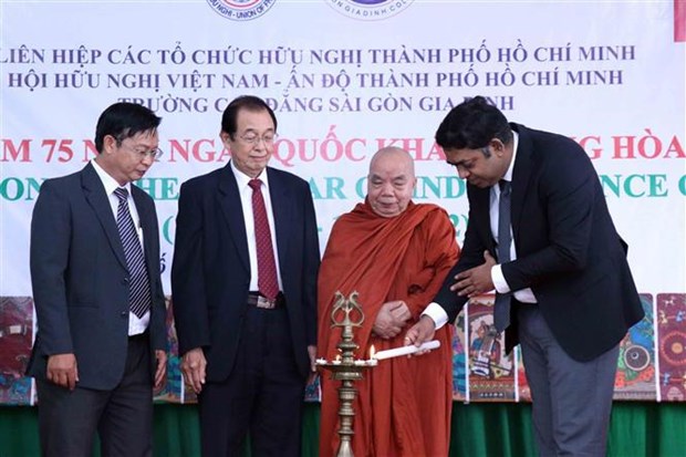 Le 75e anniversaire du Jour de l Indépendance de l Inde célébré à Hô Chi Minh-Ville