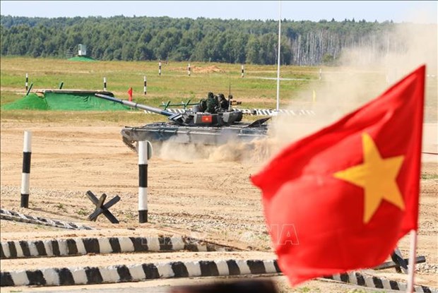 Une délégation de l Armée populaire du Vietnam rend visite à des équipes aux Army Games 2022