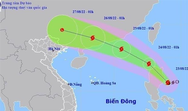 La tempête tropicale Ma-on se déplacerait vers le Nord-Ouest