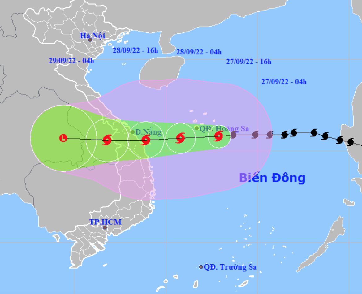 Le super-typhon NORU devrait toucher le Vietnam le 27 septembre
