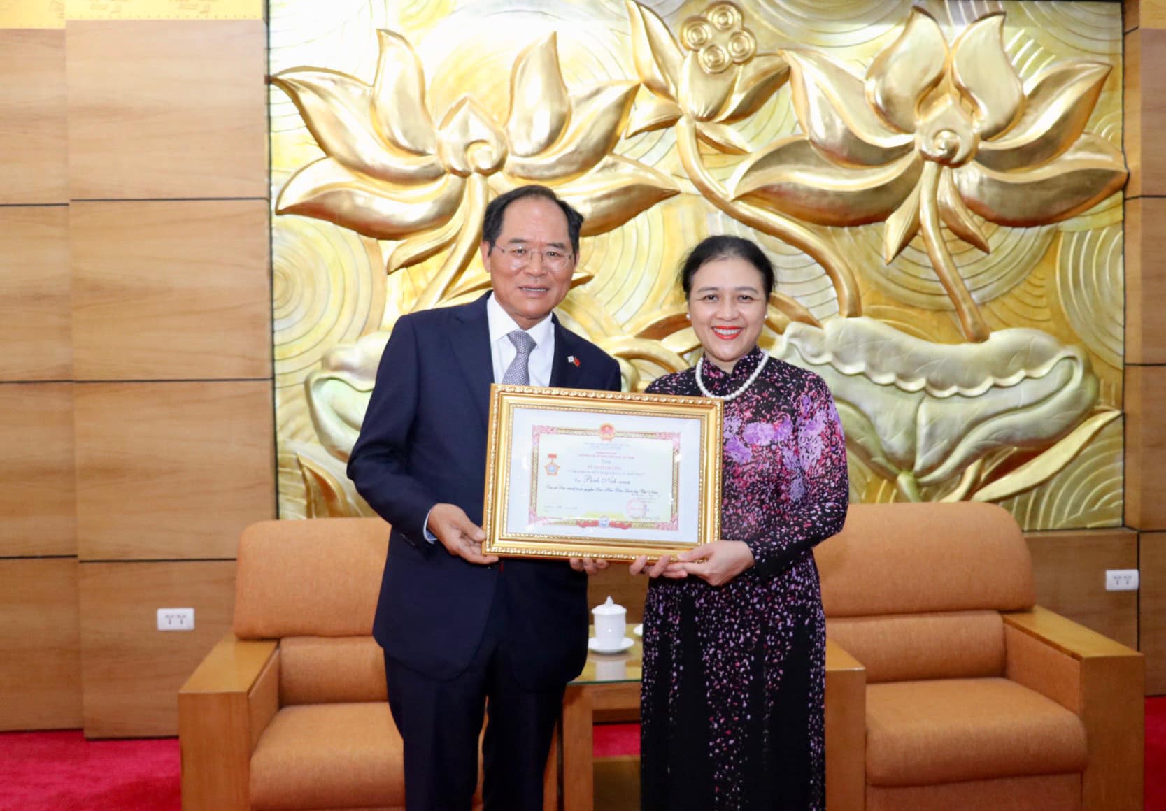 L ambassadeur de République de Corée au Vietnam à l’honneur