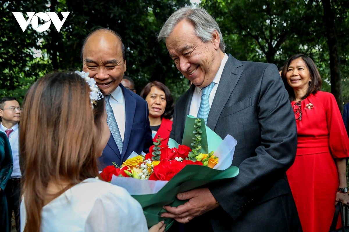 Le secrétaire général de l’ONU termine sa visite au Vietnam