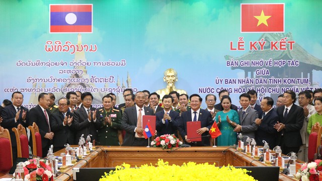 Kon Tum renforce sa coopération avec la province lao d Attapeu