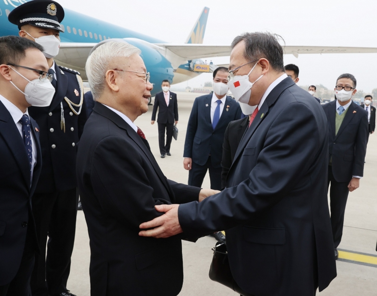 Le leader du Parti Nguyen Phu Trong entame sa visite en Chine