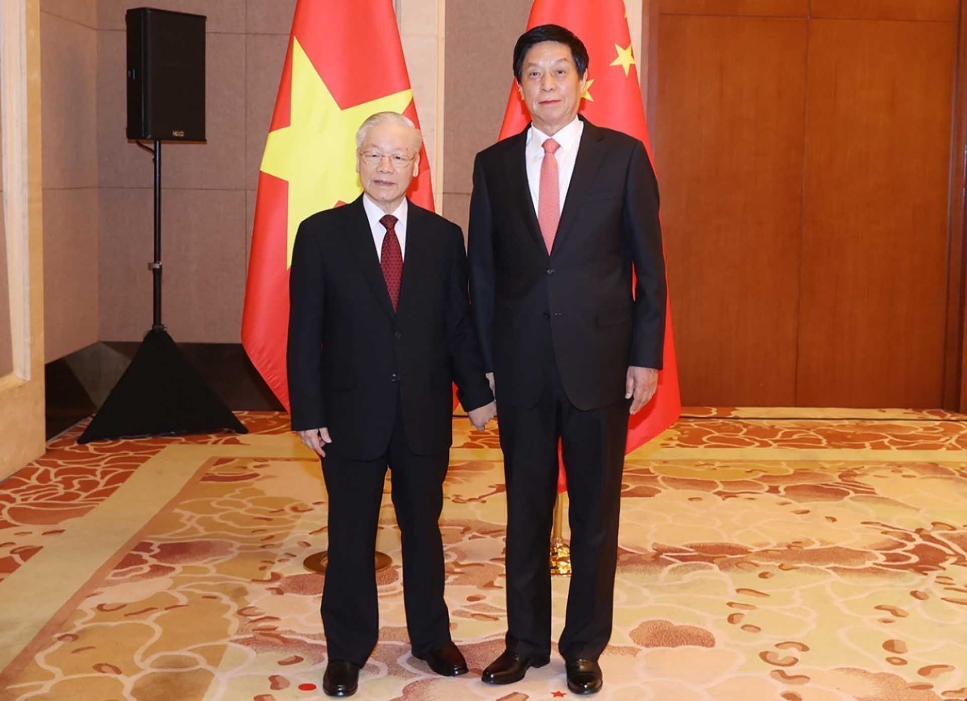 Entrevue Nguyen Phu Trong - Li Zhanshu