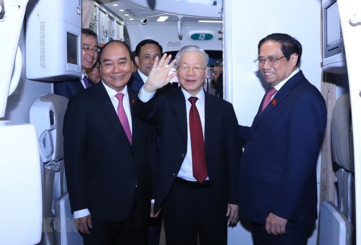 Le secrétaire général du Parti Nguyen Phu Trong termine sa visite officielle en Chine