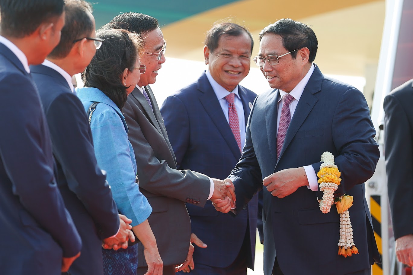 Le Premier ministre Pham Minh Chinh commence sa visite officielle au Cambodge